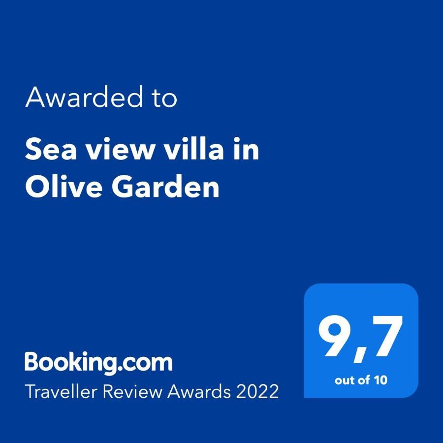 Sea view villa in Olive Garden Nea Kallikrateia Buitenkant foto