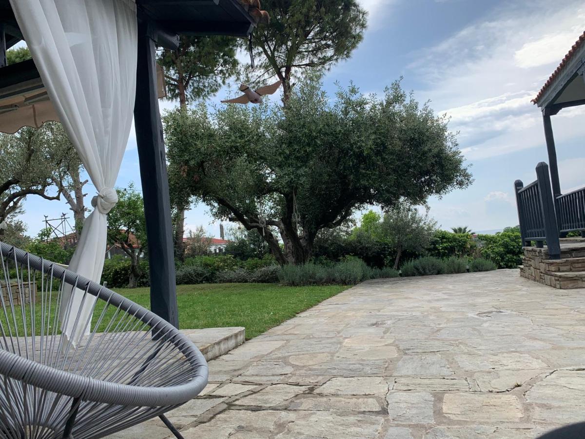 Sea view villa in Olive Garden Nea Kallikrateia Buitenkant foto
