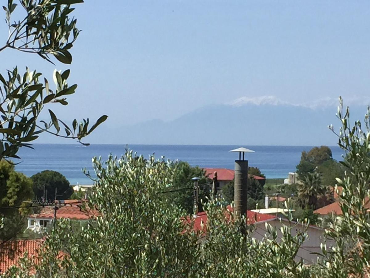 Sea view villa in Olive Garden Nea Kallikrateia Buitenkant foto